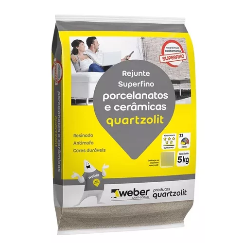 Rejunte Branco para Porcelanato 5Kg Quartzolit